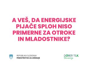 zapis Energijske pijače niso za otroke
